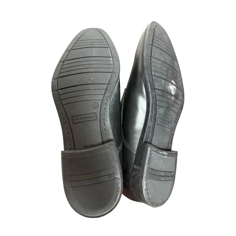 Bruno Magli Siracusa Black Leather Double Monk Dress Shoes Men’s Size 11